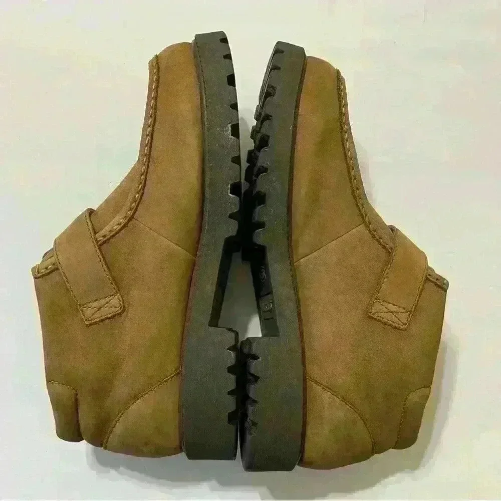 Skechers Mens Regulators Takeover Strap Loafers Wheat Tan Leather Size 10.5